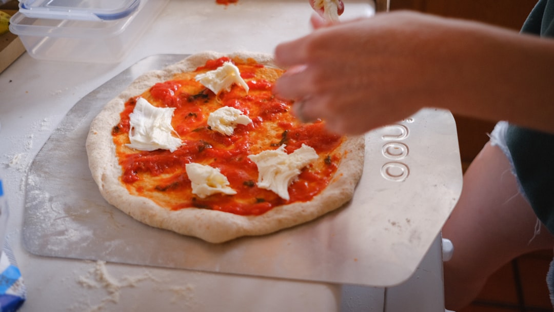Pizza with various toppings